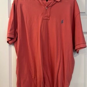 Ralph Lauren Orange Polo Shirt Classic Casual Style